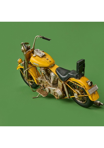 Home Dekoratif Metal Motosiklet - Sarı - 41X22 cm modelleri