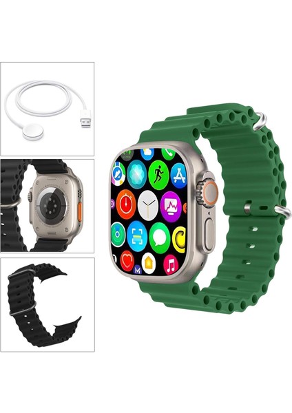 Watch Akıllı Saat Ios Androıd Kablosuz Şarj Bluetooth Watch Ultra