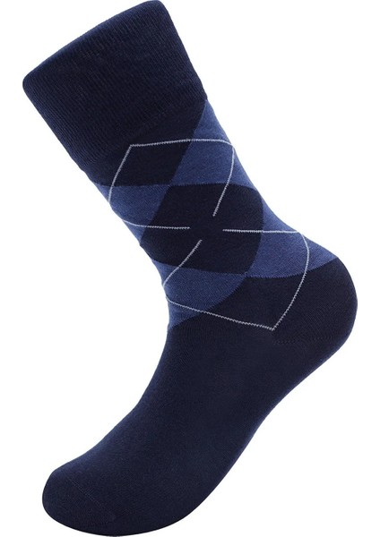 12’li Erkek Pamuklu Ekose Uzun Çorap – Ter ve Koku Önleyici modelleri
