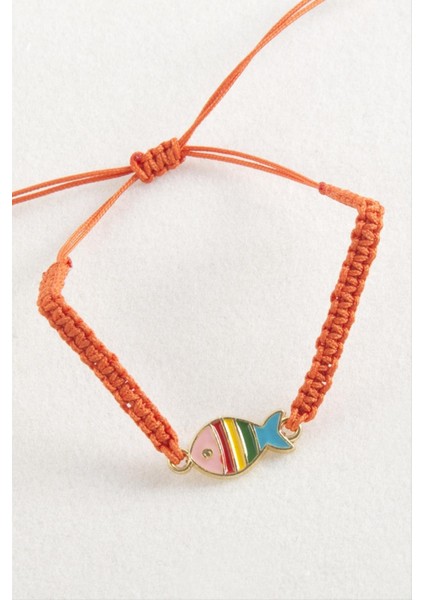 Balık Makrome Örgülü Bileklik