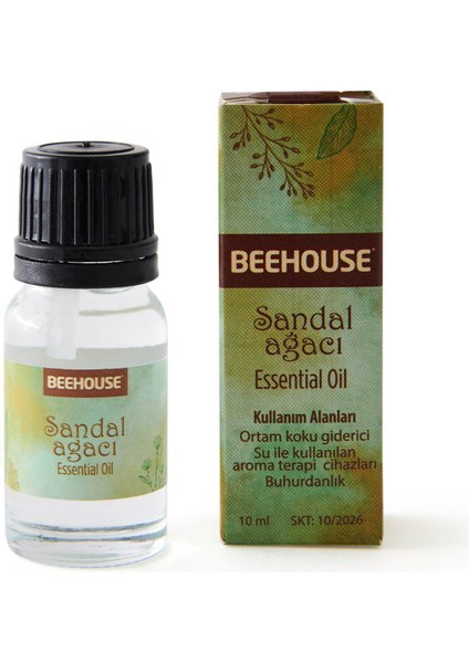 Sandal Ağacı Esansiyel Buhurdanlık Yağı - Yeşil - 10 ml