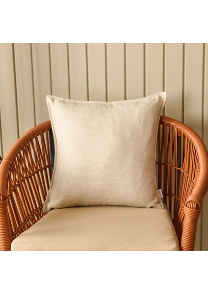 Soft Palm Breeze Haris Kırlent - Bej - 45X45 cm