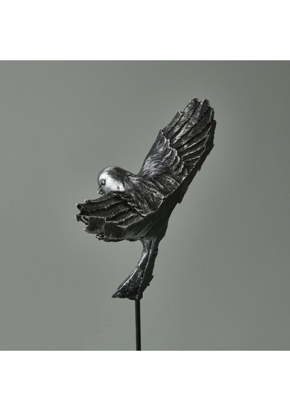 Deco Uccello Dekor - Siyah / Gümüş - 32 cm modelleri