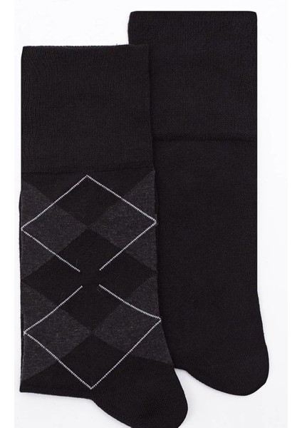 12’li Erkek Pamuklu Ekose Uzun Çorap – Ter ve Koku Önleyici fırsatları