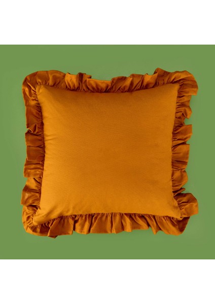 Soft Fancy Kırlent - Hardal - 40X40 cm