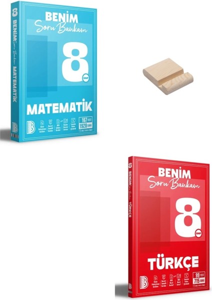 Lgs 8. Sınıf Benim Hocam Matematik ve Türkçe Soru Bankam + Telefon Standı