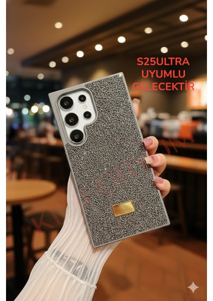 Samsung Galaxy S25ULTRA Kılıf Diamond Lüx Taşlı Parıltılı / Içi Kadife Astar – Premium Serisi