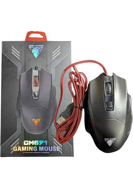 GM-691 Kablolu Oyuncu Mouse 3600 Dpi Ledli