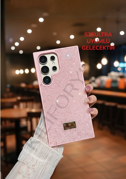 Samsung Galaxy S25ULTRA Kılıf Diamond Lüx Taşlı Parıltılı / Içi Kadife Astar – Premium Serisi