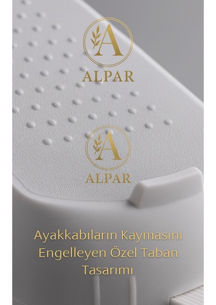 9 Adet Beyaz Ayakkabı Rampası Yer Tasarrufu Kokusuz Modern Ayakkabı Organizeri Ayakkabı Standı