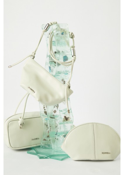 Elora Bağlama Detaylı Çanta Ice Blue