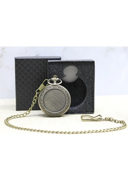 Özel Kutulu Baskıya Uygun Antik Köstekli Saat ALK4669