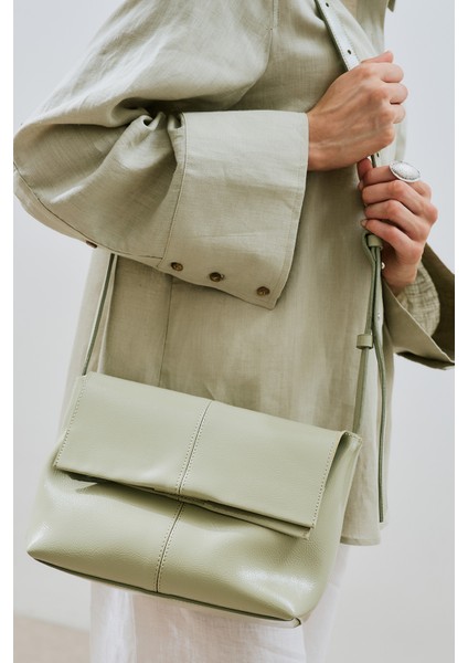 Kapaklı Deri Çanta Yeşil fiyatları