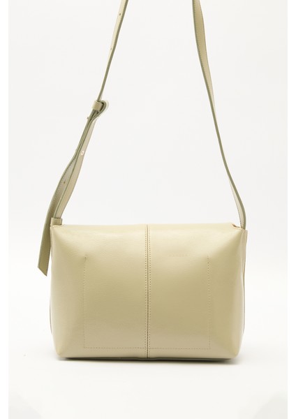 Kapaklı Deri Çanta Yeşil