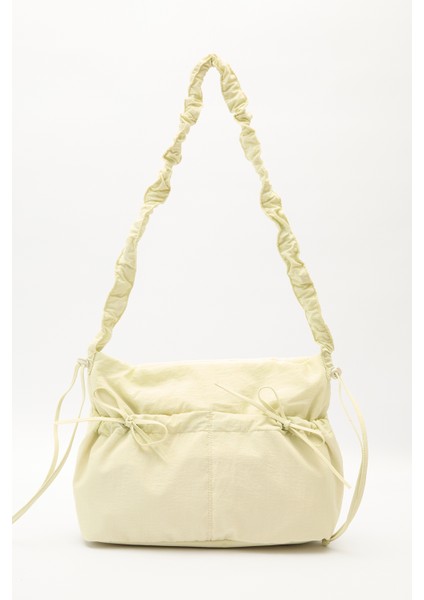 Büzgü Detaylı Tote Çanta Sarı fiyatları