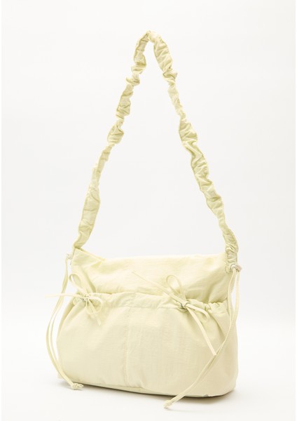 Büzgü Detaylı Tote Çanta Sarı fırsatları