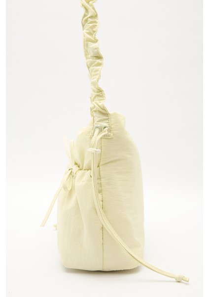 Büzgü Detaylı Tote Çanta Sarı indirimleri