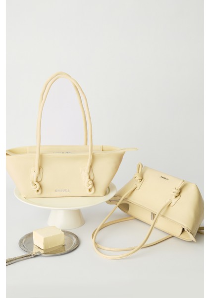 Bonnıe Bağlama Detaylı Çanta Butter Yellow