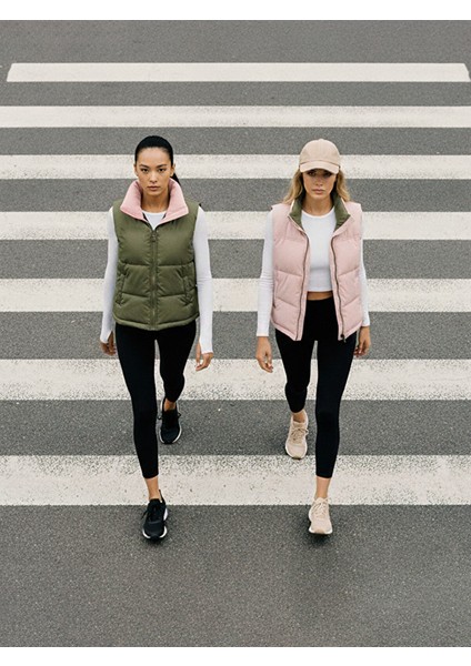 Fermuarlı Hafif Dolgulu Yelek