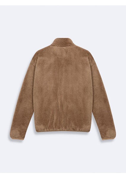 Fermuarlı Polar Camel Hırka modelleri