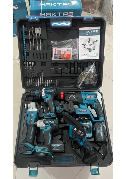 5li Şarjlı Set Vidalama Tork Spiral Hilti Testere Haktaş modelleri