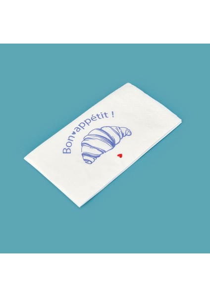 Kitchen 25'li Bon Appetit Desen Peçete - Beyaz - 16X8 cm fiyatları