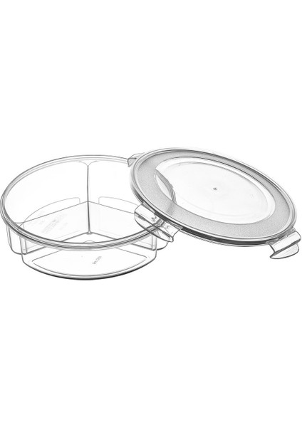 Fresh Box Yuvarlak Bölmeli Saklama Kabı - 1350 ml