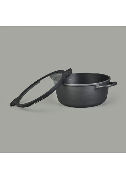 Pienza Alüminyum Tencere Seti - Antrasit / Siyah - 7 Parça fiyatları