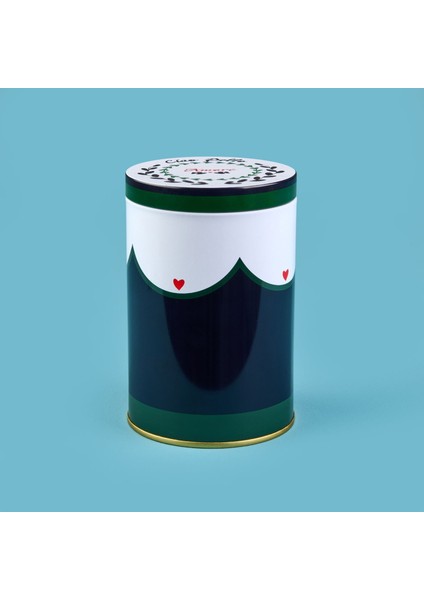 Amore Yuvarlak Tekli Metal Kutu - Renkli - 900 ml