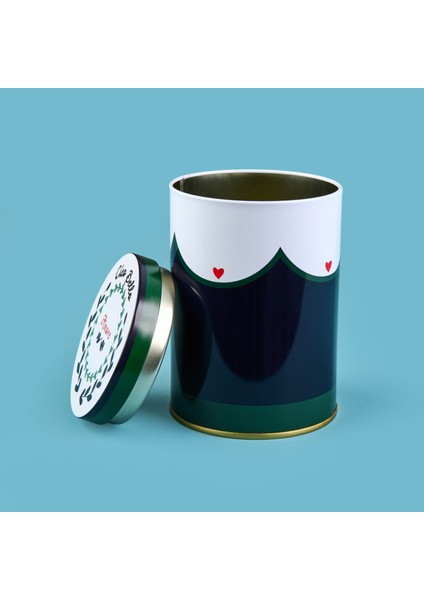 Amore Yuvarlak Tekli Metal Kutu - Renkli - 900 ml modelleri