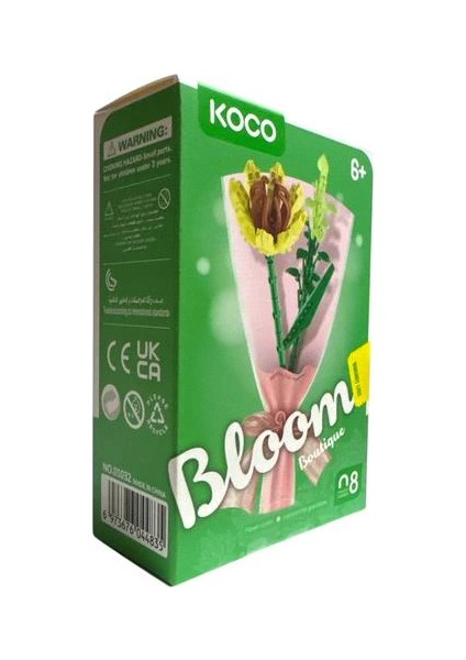 Sunman Koco NO.01032 Bloom Boutıque Flower Serisi 08- Buket Çiçek LEGO Yapım Seti 147 Parça 6+
