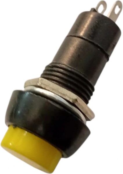 Plastik Sarı Yuvarlak Yaylı Buton Anahtar 12MM fiyatları