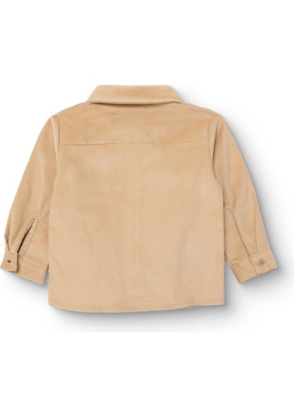 Erkek Bebek Hello Cute Bear Gömlek Fitilli Kadife Dokuma Gömlek Yaka Uzun Kol fiyatları