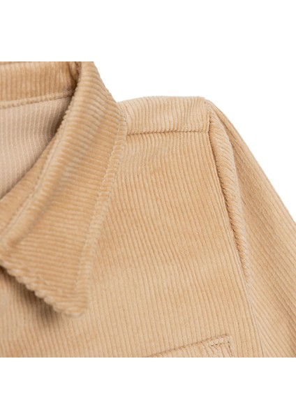 Erkek Bebek Hello Cute Bear Gömlek Fitilli Kadife Dokuma Gömlek Yaka Uzun Kol modelleri