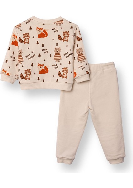 Erkek Bebek Woodland Boy 1 Eşofman Takımı Üç Iplik Bisiklet Yaka Uzun Kol Ribanalı Paça fiyatları