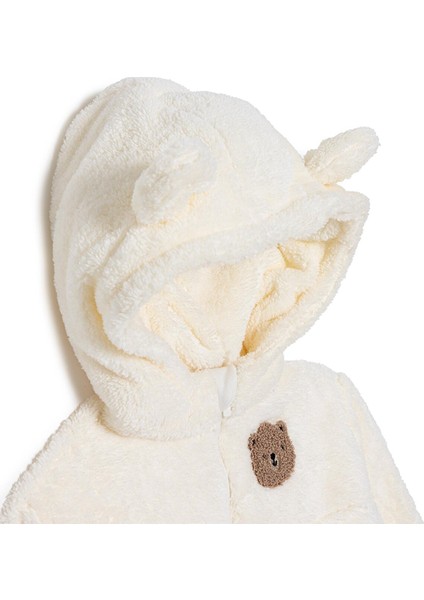 Erkek Bebek Hello Cute Bear Kapüşonlu Sweatshirt Peluş Uzun Kol modelleri