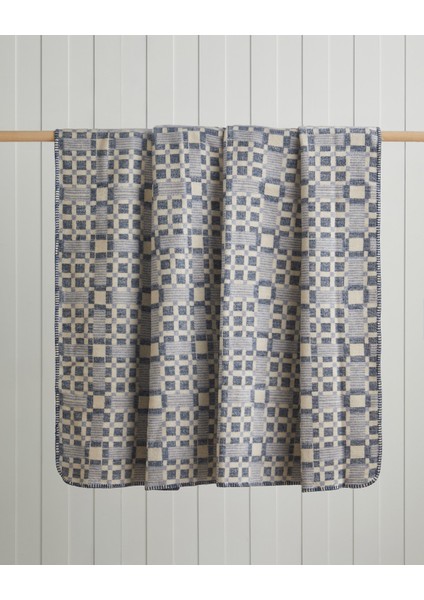 Echo Plaid Pamuklu Tek Kişilik Battaniye 150X200 cm Mavi fiyatları