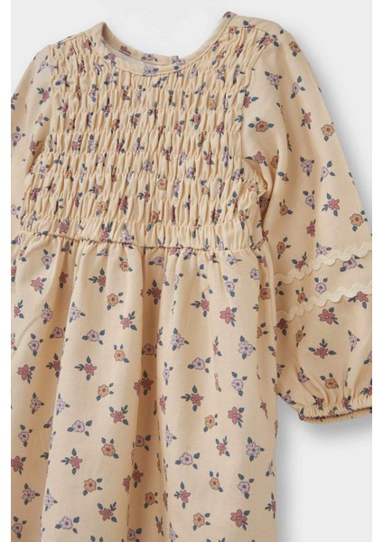 Kız Bebek Çiçekli Twill ELBISE G3513A525AU fiyatları
