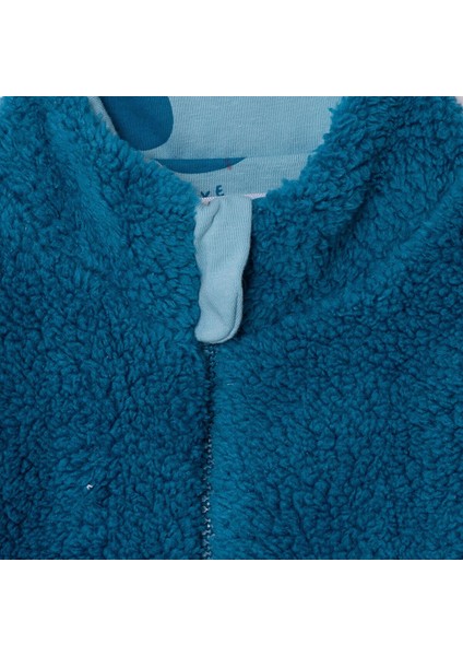 Erkek Bebek Hello Cute Bear Hırka Peluş Dik Yaka Uzun Kol modelleri