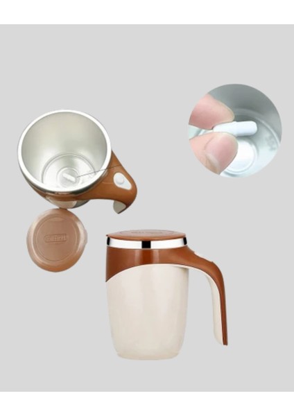 Paslanmaz Çelik Şarjlı Karıştırma Kupa - Otomatik Manyetik Blender Fincan fırsatları