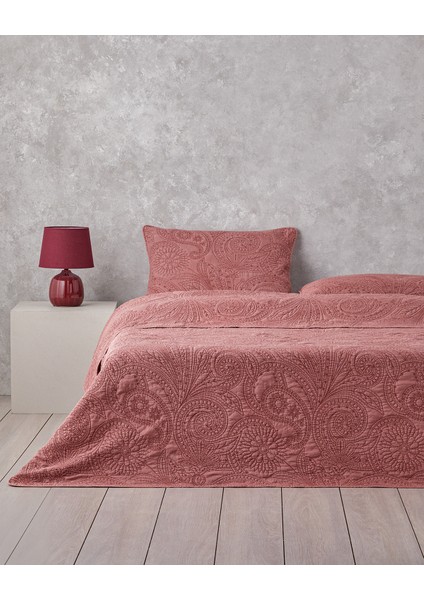 Jardin Belle Çift Kişilik Yatak Örtüsü Takımı 200X220 cm Bordo