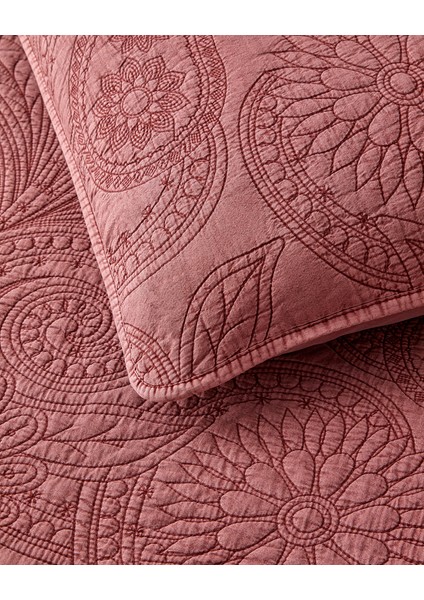 Jardin Belle Çift Kişilik Yatak Örtüsü Takımı 200X220 cm Bordo modelleri
