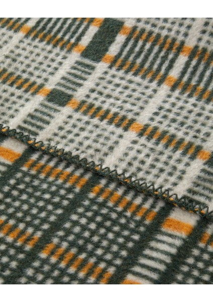 Plaid Tale Pamuk Akrilik Çift Kişilik Battaniye 200X220 cm Koyu Yeşil modelleri