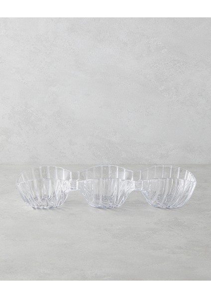 Luly Cam Sunumluk 38X13X7 cm Şeffaf