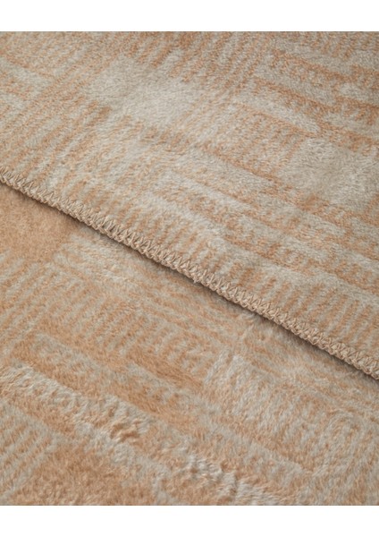 Linear Calm Pamuklu Çift Kişilik Battaniye 200X220 cm Ekru modelleri