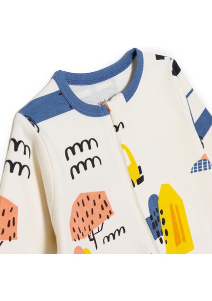 Erkek Bebek Patiksiz Tulum Interlok Bisiklet Yaka Uzun Kol modelleri