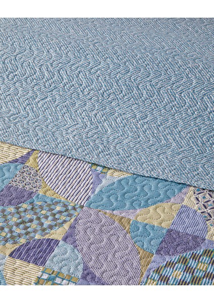 Patch Square Tek Kişilik Çok Amaçlı Örtü 160X220 cm Yeşil fırsatları