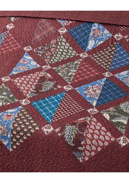 Diamond Clam Tek Kişilik Çok Amaçlı Örtü 160X220 cm Bordo fırsatları