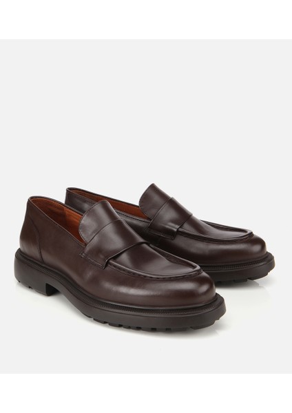 02AYH311880A480 ERKEK Deri Kahverengi Yumuşak Dokulu Klasik Loafer fiyatları