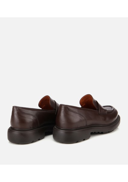 02AYH311880A480 ERKEK Deri Kahverengi Yumuşak Dokulu Klasik Loafer fırsatları
